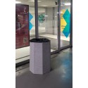 Kosz ośmiokątny betonowy 120L Betonita 172