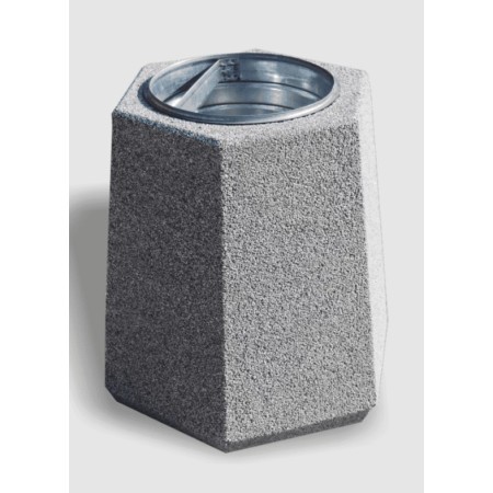 Kosz sześciokątny betonowy 40L Betonita 124 kreuj swój biznes z Wyposażenie sklepów i instytucji  - Kreuj swój biznes z 4store.pl