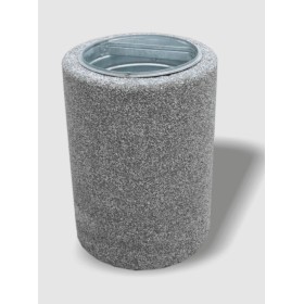 Kosz okrągły betonowy 70L Betonita 114 z kopułą lub bez