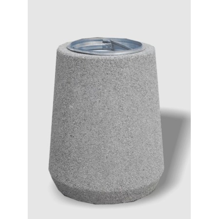 Kosz betonowy okrągły 45L Betonita 137 kreuj swój biznes z Wyposażenie sklepów i instytucji  - Kreuj swój biznes z 4store.pl