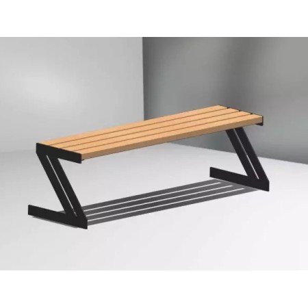 Ławka miejska bez oparcia Cynia kreuj swój biznes z Wyposażenie sklepów i instytucji  - Kreuj swój biznes z 4store.pl