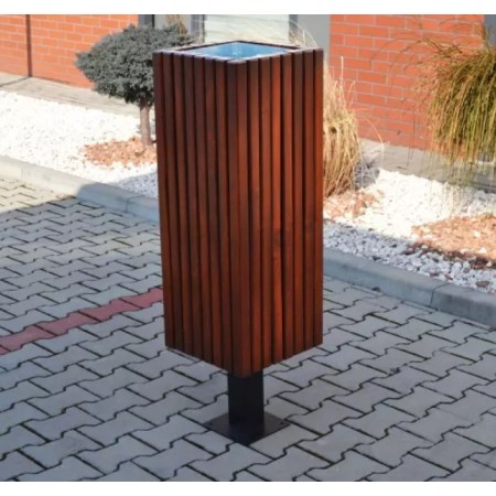 Kosz uliczny na słupku Dalia kreuj swój biznes z Wyposażenie sklepów i instytucji  - Kreuj swój biznes z 4store.pl