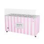 Dystrybutor do lodów, witryna do lodów, konserwator, retro, 10 tub, okrągłe kuwety, 1503x670x895 mm, GELATO POZETTI 10 PINK kreuj swój biznes z Wyposażenie sklepów i instytucji  - Kreuj swój biznes z 4store.pl