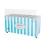 Dystrybutor do lodów, witryna do lodów, konserwator, retro, 10 tub, okrągłe kuwety, 1503x670x895 mm, GELATO POZETTI 10 BLUE kreuj swój biznes z Wyposażenie sklepów i instytucji  - Kreuj swój biznes z 4store.pl
