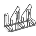 Stojak na rowery CROSS-3 z barierką inox