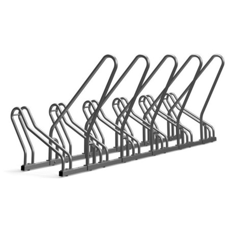 Stojak na rowery CROSS-6 z barierką inox kreuj swój biznes z Wyposażenie sklepów i instytucji  - Kreuj swój biznes z 4store.pl