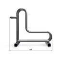 Stojak na rowery RAD-2 - widok z boku z wymiarem 530 mm