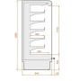 Regał, szafa chłodnicza RCS Scorpion 04 2,5 z agregatem wbudowanym, z drzwiami ES System K Regały chłodnicze z agregatem wewnętr