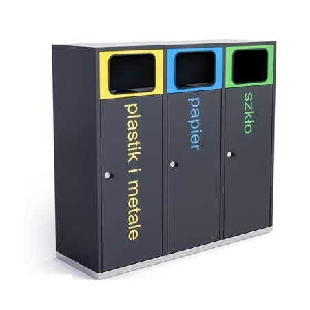 Kosz do segregacji odpadów Etna III 80 l kreuj swój biznes z Wyposażenie sklepów i instytucji  - Kreuj swój biznes z 4store.pl