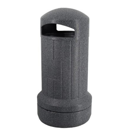 Plastikowy kosz uliczny 70l TWIST kreuj swój biznes z Wyposażenie sklepów i instytucji  - Kreuj swój biznes z 4store.pl