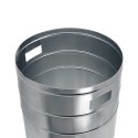 Kosz uliczny 70 l TWIST - metalowa wkładka z uchwytami, widok z góry