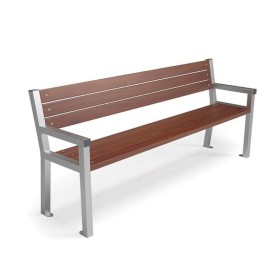 Ławka Trapez z oparciem