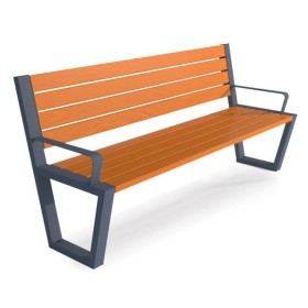 Ławka Semi I z oparciem i podłokietnikami