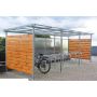 Wiata rowerowa "Zorza II" zabudowana, na 20 rowerów, 840 cm kreuj swój biznes z Wyposażenie sklepów i instytucji  - Kreuj swój biznes z 4store.pl