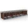 Wiata rowerowa "Zorza" zabudowana, ściany drewno, na 25 rowerów kreuj swój biznes z Wyposażenie sklepów i instytucji  - Kreuj swój biznes z 4store.pl