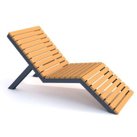 Leżak wypoczynkowy Floks pozycja półleżąca kreuj swój biznes z Wyposażenie sklepów i instytucji  - Kreuj swój biznes z 4store.pl