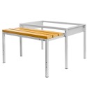 Podstawa z wysuwaną ławeczką WPC pod szafkę BHP 80 Mega-M 80x80x43 cm