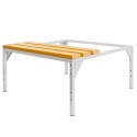 Podstawa z ławeczką WPC pod szafkę BHP 80 Mega-M 80x80x43 cm