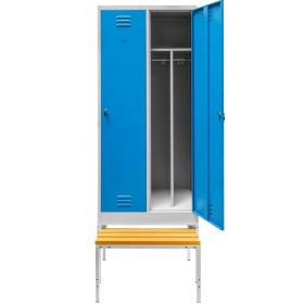 Szafy BHP z ławką do szatni|Wyposażenie sklepów i instytucji  - Kreuj swój biznes z 4store.pl