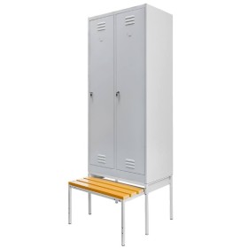 Szafy BHP z ławką do szatni|Wyposażenie sklepów i instytucji  - Kreuj swój biznes z 4store.pl