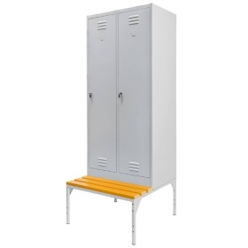 Szafy BHP z ławką do szatni|Wyposażenie sklepów i instytucji  - Kreuj swój biznes z 4store.pl