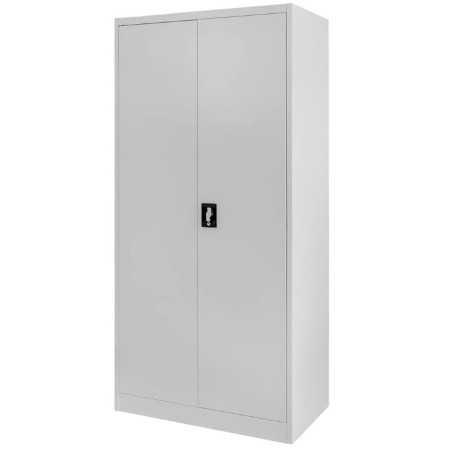 Szafa biurowa metalowa na dokumenty ze skarbczykiem Mega-M pełne drzwi S-90 cm G-40 cm H-185 cm szara kreuj swój biznes z Wyposażenie sklepów i instytucji  - Kreuj swój biznes z 4store.pl