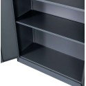 Szafa metalowa Mega-M 100x40x185 cm - wnętrze z regulowanymi półkami