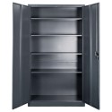 Szafa metalowa Mega-M 100x40x185 cm - otwarte drzwi i wnętrze z półkami