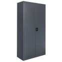 Szafa metalowa na dokumenty Mega-M 90x40x185 cm - widok z przodu pod kątem, zamknięte drzwi