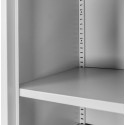 Szafa biurowa metalowa Mega-M S-45 cm - półka i perforowany słupek regulacji