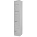 Szafka skrytkowa śniadaniowa BHP Mega-M 10 skrytek 32,5x30x180 cm szara