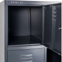 Szafka skrytkowa Mega-M 8 skrytek 80x50x180 cm - otwarta skrytka z wnętrzem
