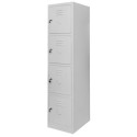 Szafka skrytkowa BHP Mega-M 4 skrytki 40x50x180 cm szara