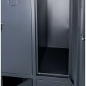 Szafka skrytkowa BHP Mega-M 6 skrytkowa 90x50x180 - otwarta skrytka, widok wnętrza