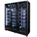 Witryna chłodnicza 3-drzwiowa 1200L Mega-M DIEGO R168 Prestige black oświetlenie LED