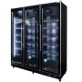 Witryna chłodnicza 3-drzwiowa 1200L Mega-M DIEGO R168 Prestige black oświetlenie LED kreuj swój biznes z Wyposażenie sklepów i instytucji  - Kreuj swój biznes z 4store.pl