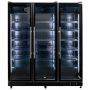 Witryna chłodnicza 3-drzwiowa 1200L Mega-M DIEGO R168 Prestige black oświetlenie LED kreuj swój biznes z Wyposażenie sklepów i instytucji  - Kreuj swój biznes z 4store.pl