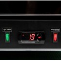 Witryna chłodnicza Diego R112 black - panel sterowania z wyświetlaczem i przełącznikami