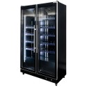 Witryna chłodnicza 2-drzwiowa 800L Mega-M DIEGO R112 Prestige black oświetlenie LED