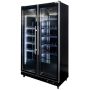 Witryna chłodnicza 2-drzwiowa 800L Mega-M DIEGO R112 Prestige black oświetlenie LED kreuj swój biznes z Wyposażenie sklepów i instytucji  - Kreuj swój biznes z 4store.pl