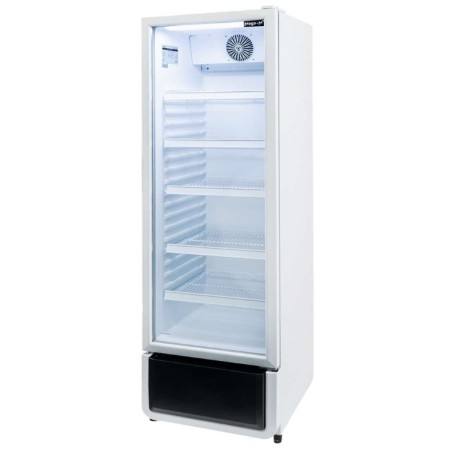 Witryna chłodnicza 1-drzwiowa 280L Mega-M DIEGO i54 White oświetlenie LED kreuj swój biznes z Wyposażenie sklepów i instytucji  - Kreuj swój biznes z 4store.pl