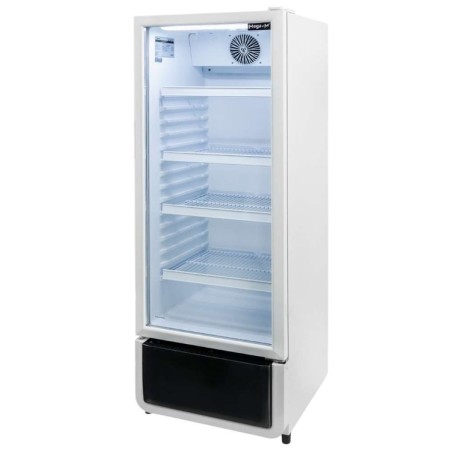 Witryna chłodnicza 1-drzwiowa 240L Mega-M DIEGO i54 White oświetlenie LED kreuj swój biznes z Wyposażenie sklepów i instytucji  - Kreuj swój biznes z 4store.pl