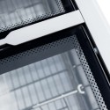 Zamrażarka skrzyniowa Mega-M OZI i185 NoFrost - szklana pokrywa z nadrukiem i uchwytem