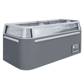 Zamrażarka skrzyniowa przeszklony panoramiczny front 437 L Mega-M OZI i185 NoFrost