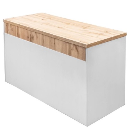 Lada sklepowa sprzedażowa Mega-M H-90 cm L-150 cm G-60 cm sosna andersen/dąb wotan kreuj swój biznes z Wyposażenie sklepów i instytucji  - Kreuj swój biznes z 4store.pl