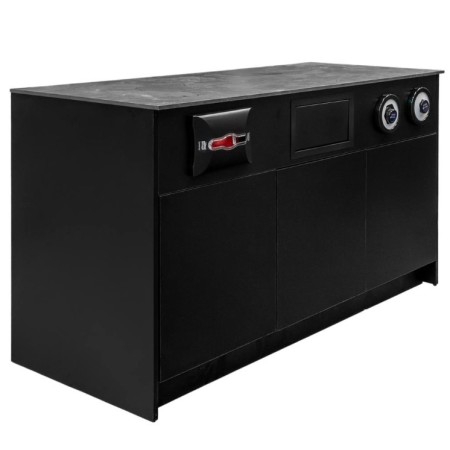 Szafka pod ekspres do kawy blat Slim-Line zamykanie Tip-on Mega-M H-92 cm L-154 cm G-60 cm czarny kreuj swój biznes z Wyposażenie sklepów i instytucji  - Kreuj swój biznes z 4store.pl