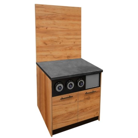 Szafka pod ekspres do kawy Mega-M H-200/90 cm L-90 cm G-75 cm dąb kraft kreuj swój biznes z Wyposażenie sklepów i instytucji  - Kreuj swój biznes z 4store.pl