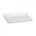 Pojemnik z plexi B05 biały 295x195x15 mm - widok z góry pod kątem