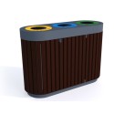 Kosz do segregacji Ibis III 3x80l - 3 komorowy