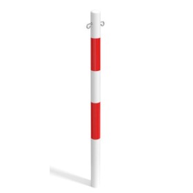 Słupek uliczny prosty z wierzchołkiem wypukłym i koluchami